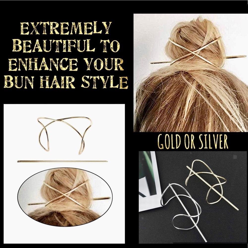 Super Elegant Embellished Hairpin to Enhance your Casual or Night Our Hair look